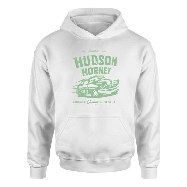 Hudson Hornet Hoodie S - Beyaz