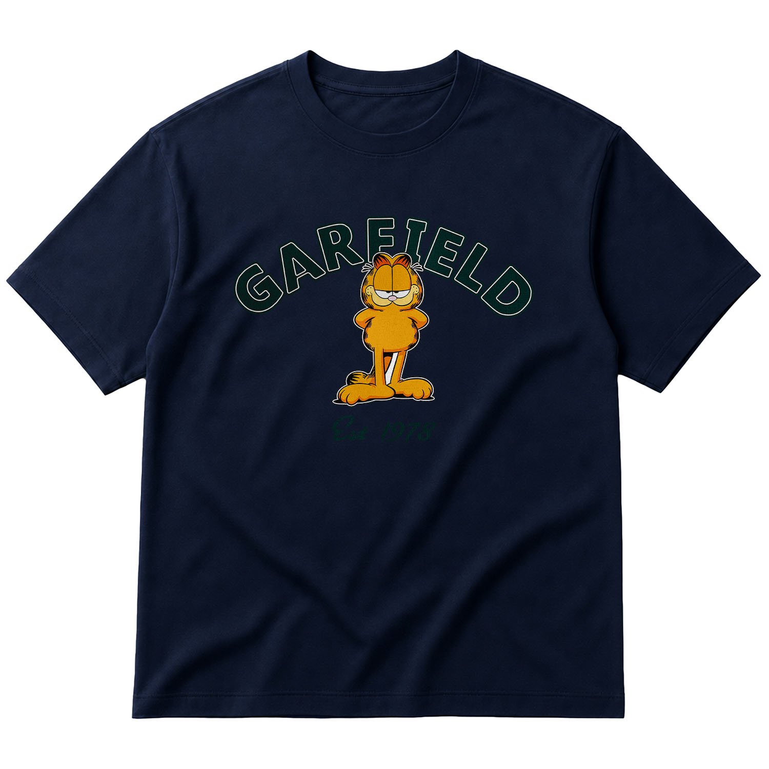 Garfield, est. 1978 Oversize Tişört XL - İndigo Mavisi