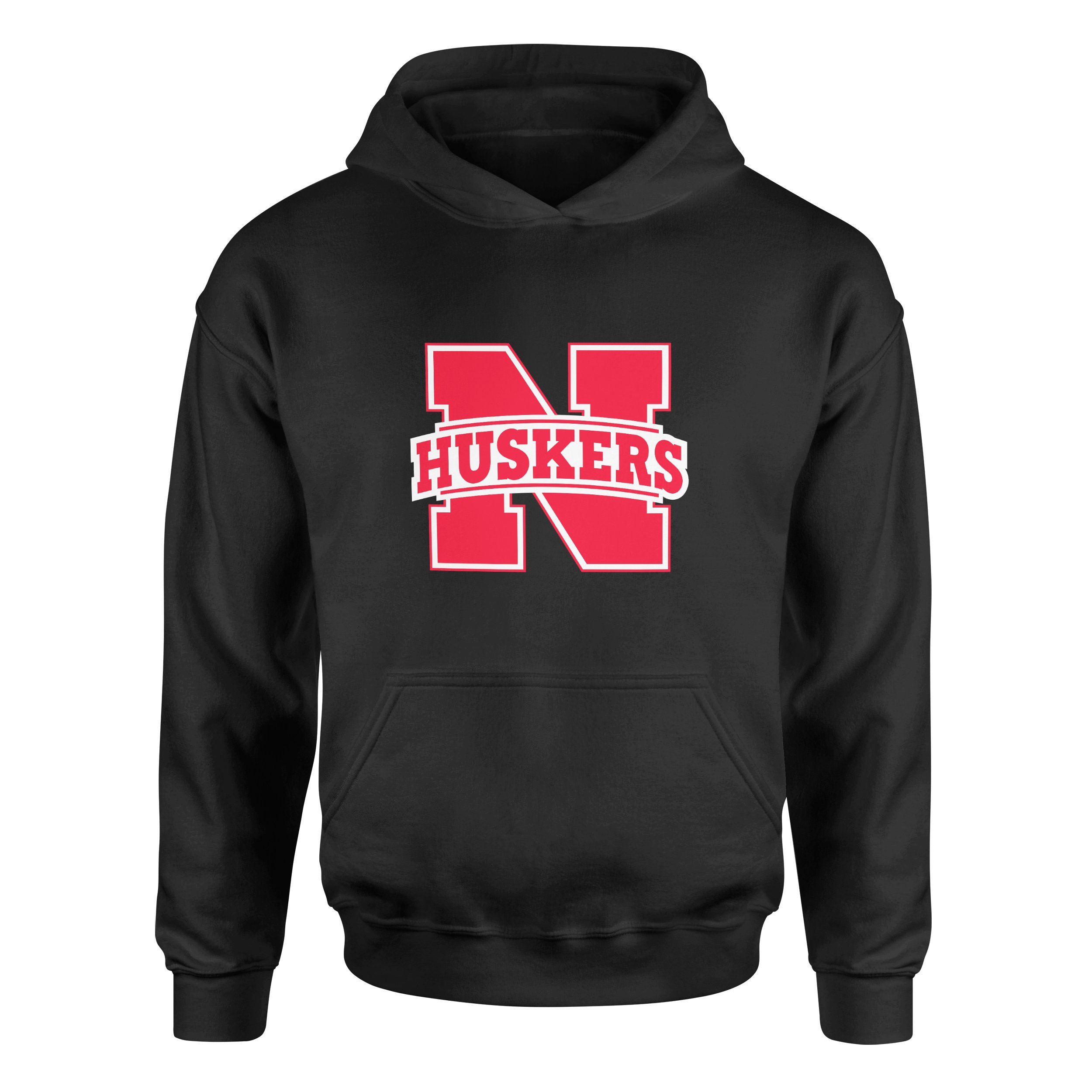 Nebraska Cornhuskers Hoodie L - Siyah