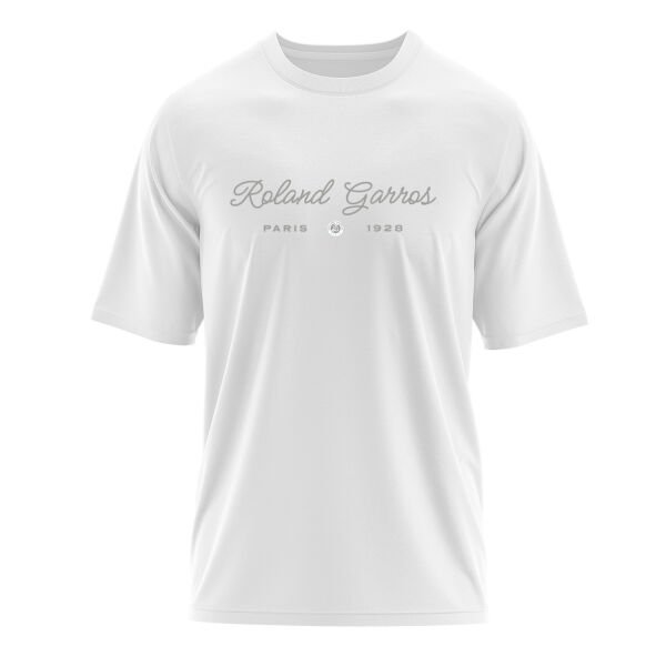 Roland Garros 1928 Oversize Tişört L - Beyaz