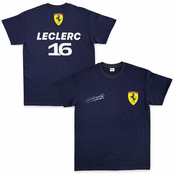 Charles Leclerc Basic SF Tişört M - İndigo Mavisi