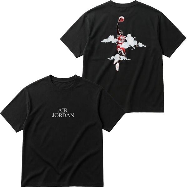 Air Jordan His Airness SE Oversize Tişört S - Siyah
