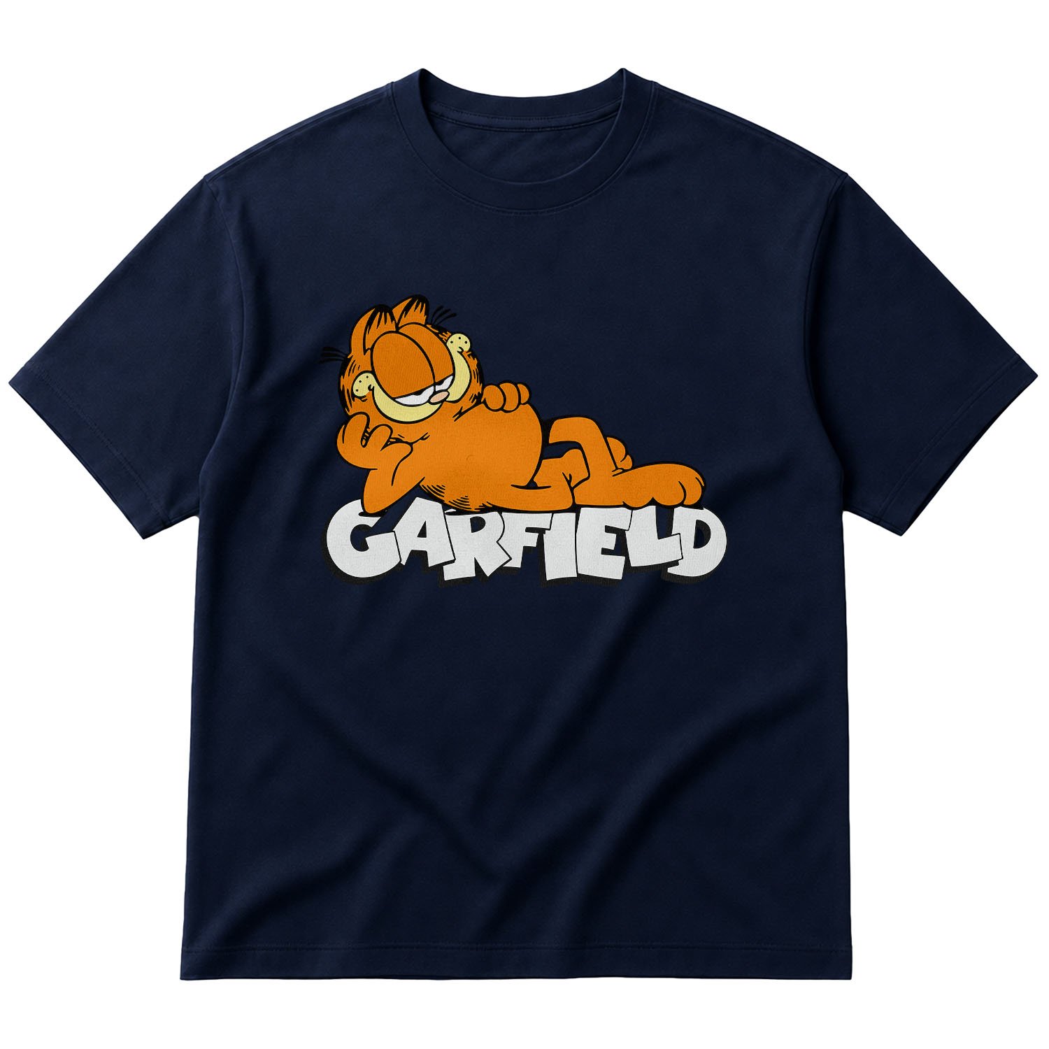 Garfield Just Chillin’ Oversize Tişört M - İndigo Mavisi