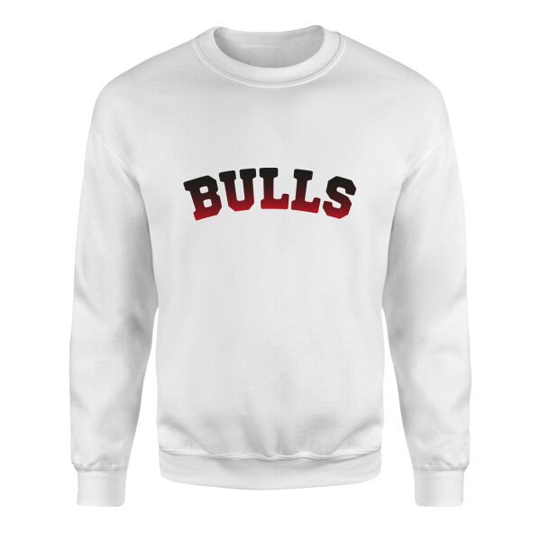 Bulls Arch Sweatshirt M - Beyaz