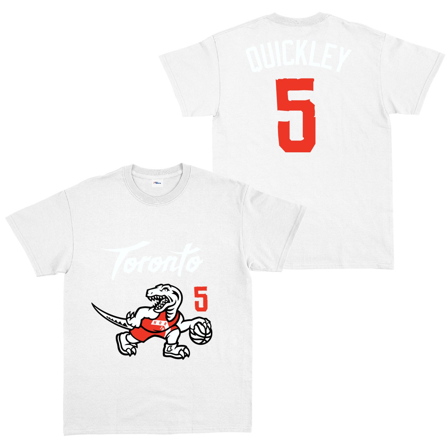Immanuel Quickley 5 City Edition Raptors Tişört XL - Beyaz