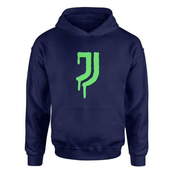 Juventus Acid Green Hoodie L - İndigo Mavisi