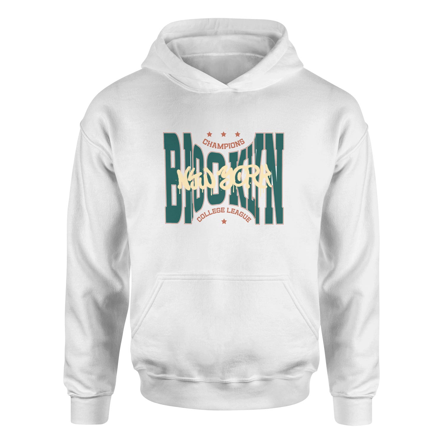 Brooklyn Bulged CCL Hoodie S - Beyaz