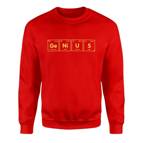 GeNiUS Sweatshirt M - Kırmızı