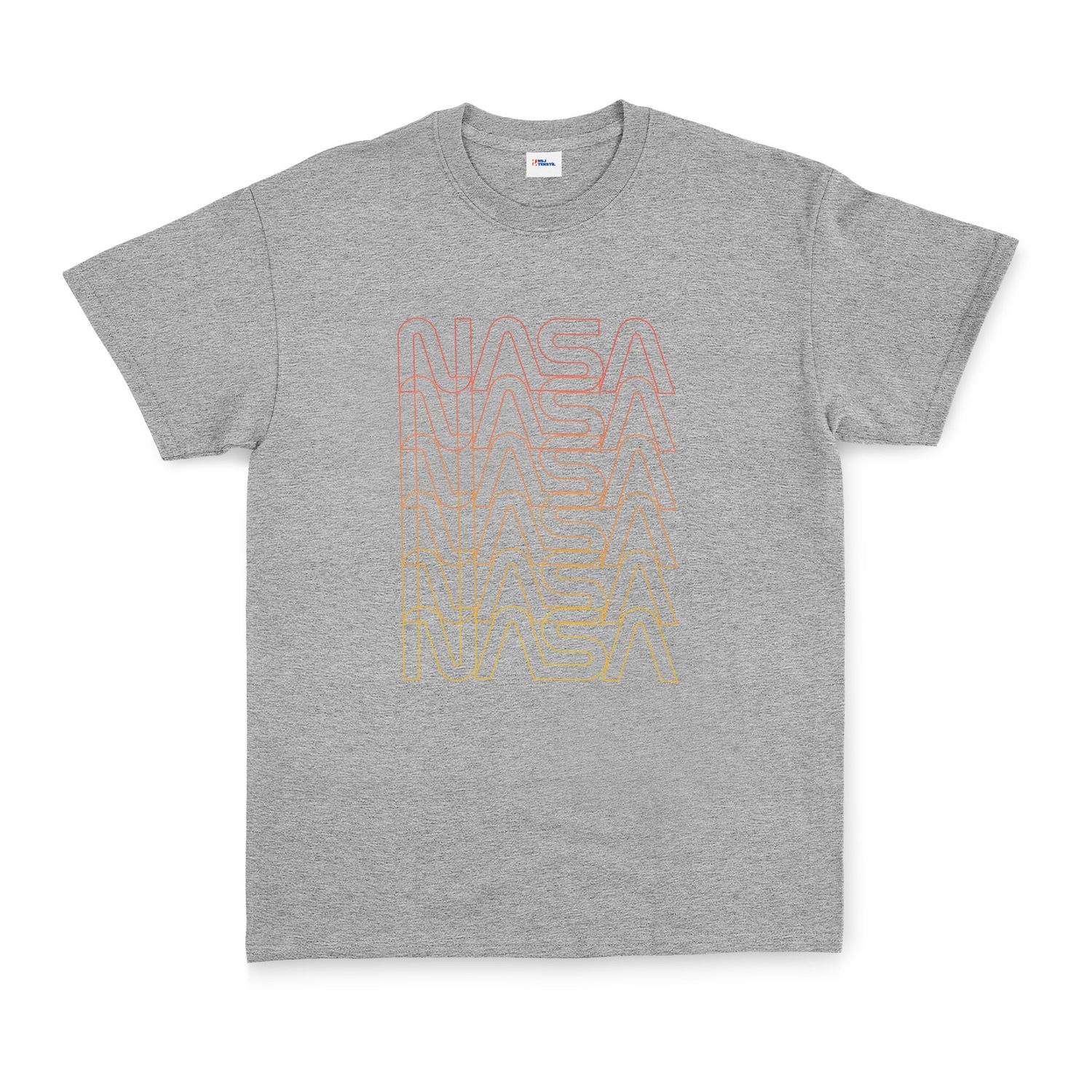 NASA Classic Worm Blend Tişört L - Gri