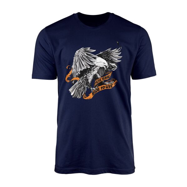 Live to Ride, Ride to Live Tişört XL - İndigo Mavisi