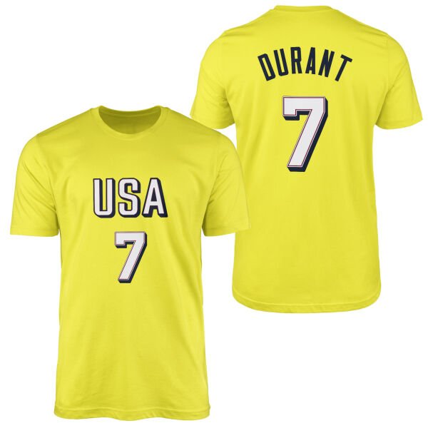 Kevin Durant Forma Tişört XL - Sarı