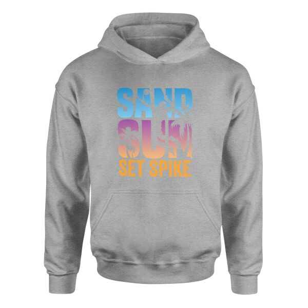 Sand Sun Set Spike Hoodie S - Gri
