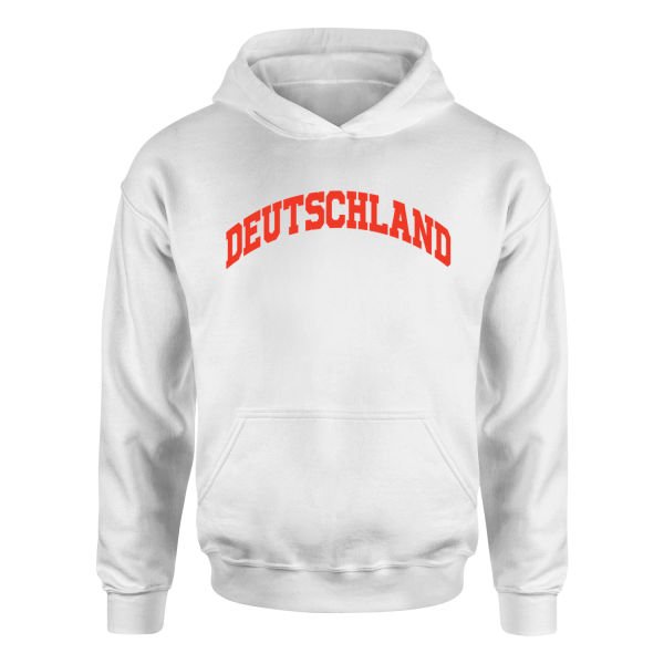 Deutschland Hoodie L - Beyaz