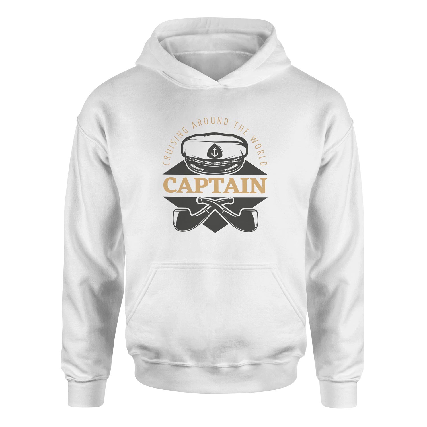 Captain Denizci Hoodie L - Beyaz