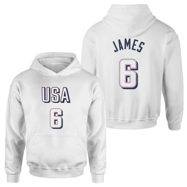 LeBron James Forma Hoodie M - Beyaz