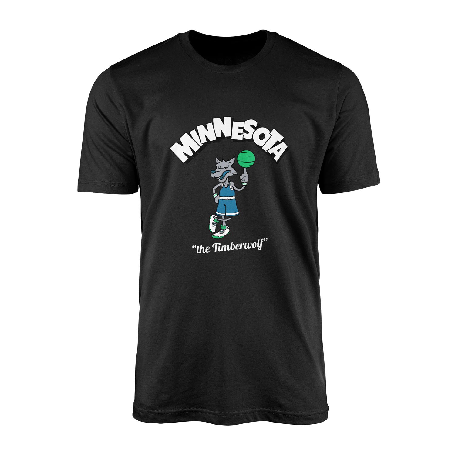 Wolves Cartoon Tişört XXL - Siyah