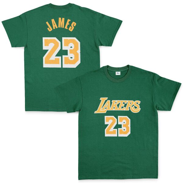 LeBron James 23 Lakers White Tişört XL - Nefti Yeşili