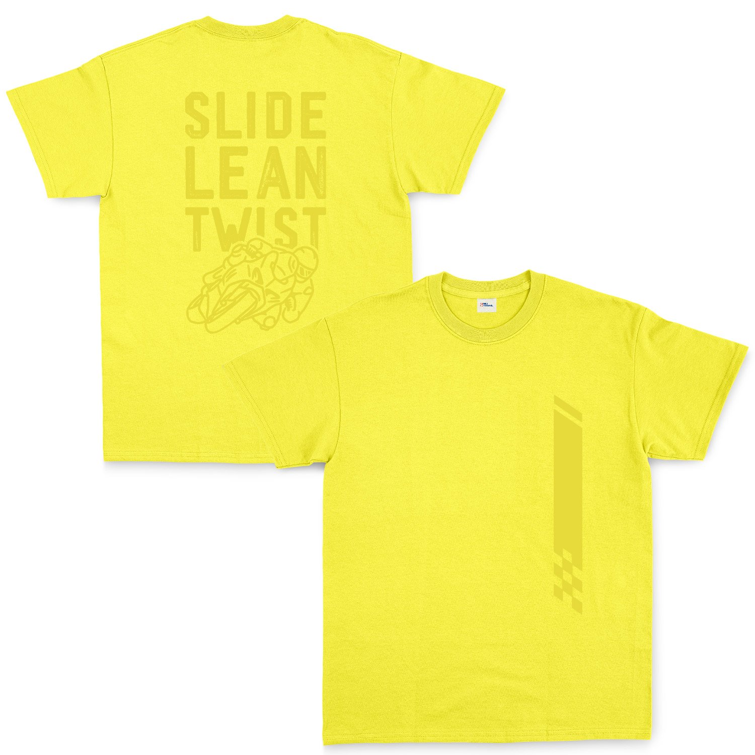 Slide, Lean, Twist YW Tişört XXL - Sarı