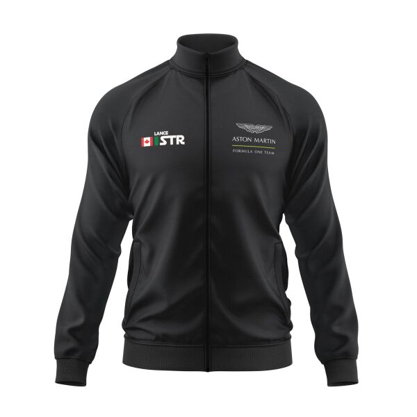 Lance Stroll Name Tag Aston Martin Fermuarlı Sweatshirt M - Siyah