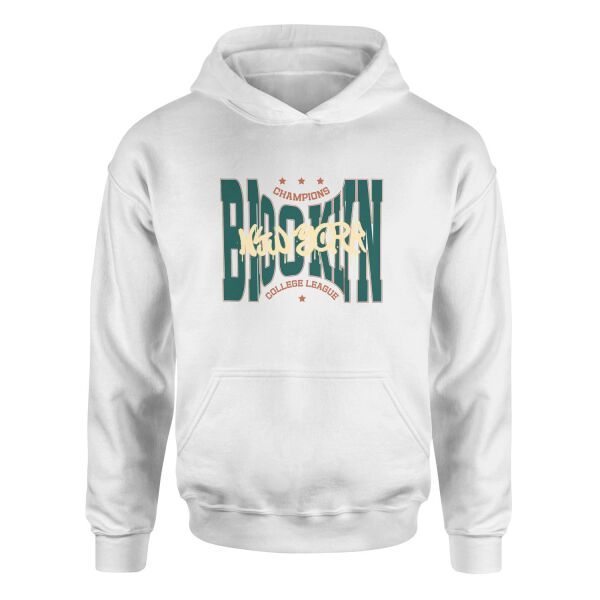 Brooklyn Bulged CCL Hoodie M - Beyaz
