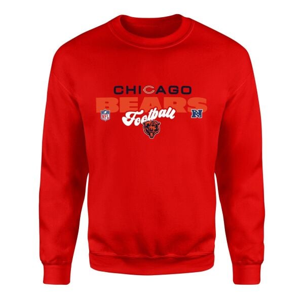 Chicago Bears Football NFC Sweatshirt M - Kırmızı