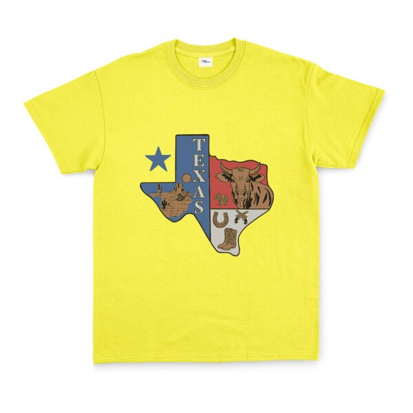 Texas USA Tişört S - Sarı