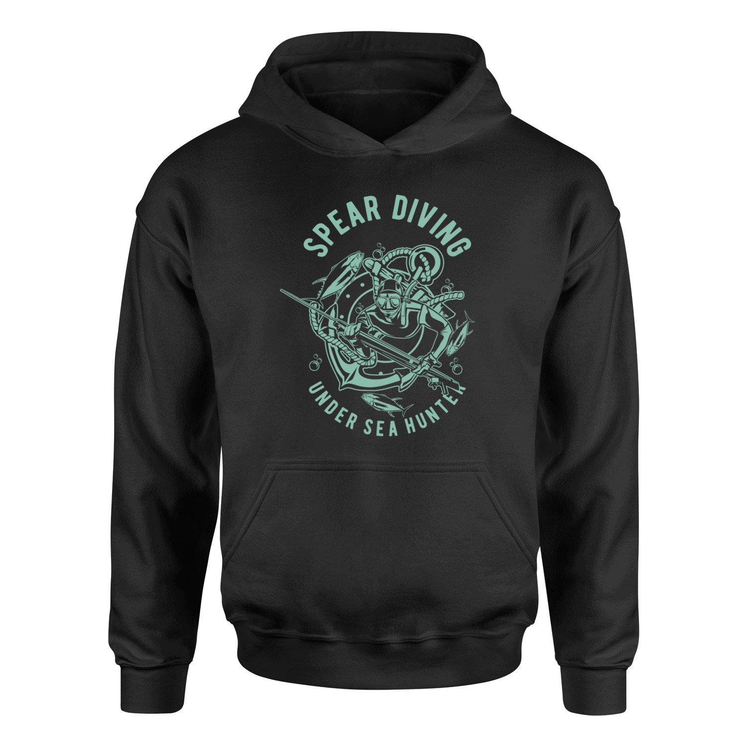 Spear Diving Zıpkıncılık Hoodie M - Siyah