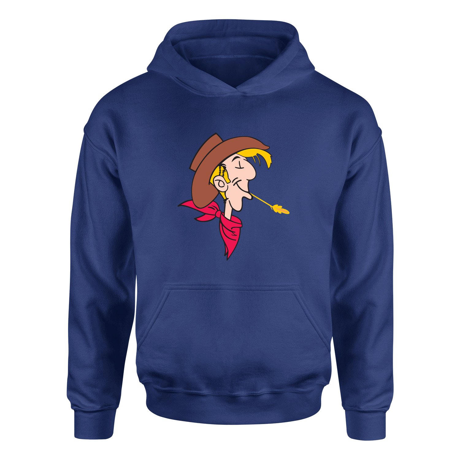Lucky Luke Hoodie XXL - İndigo Mavisi