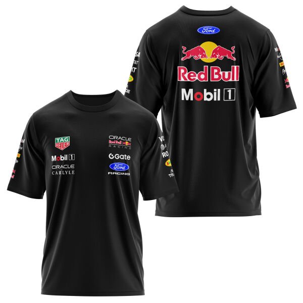 Oracle Red Bull Racing 2026 Teamline Oversize Tişört S - Siyah