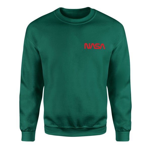 NASA Red Sweatshirt S - Nefti Yeşili