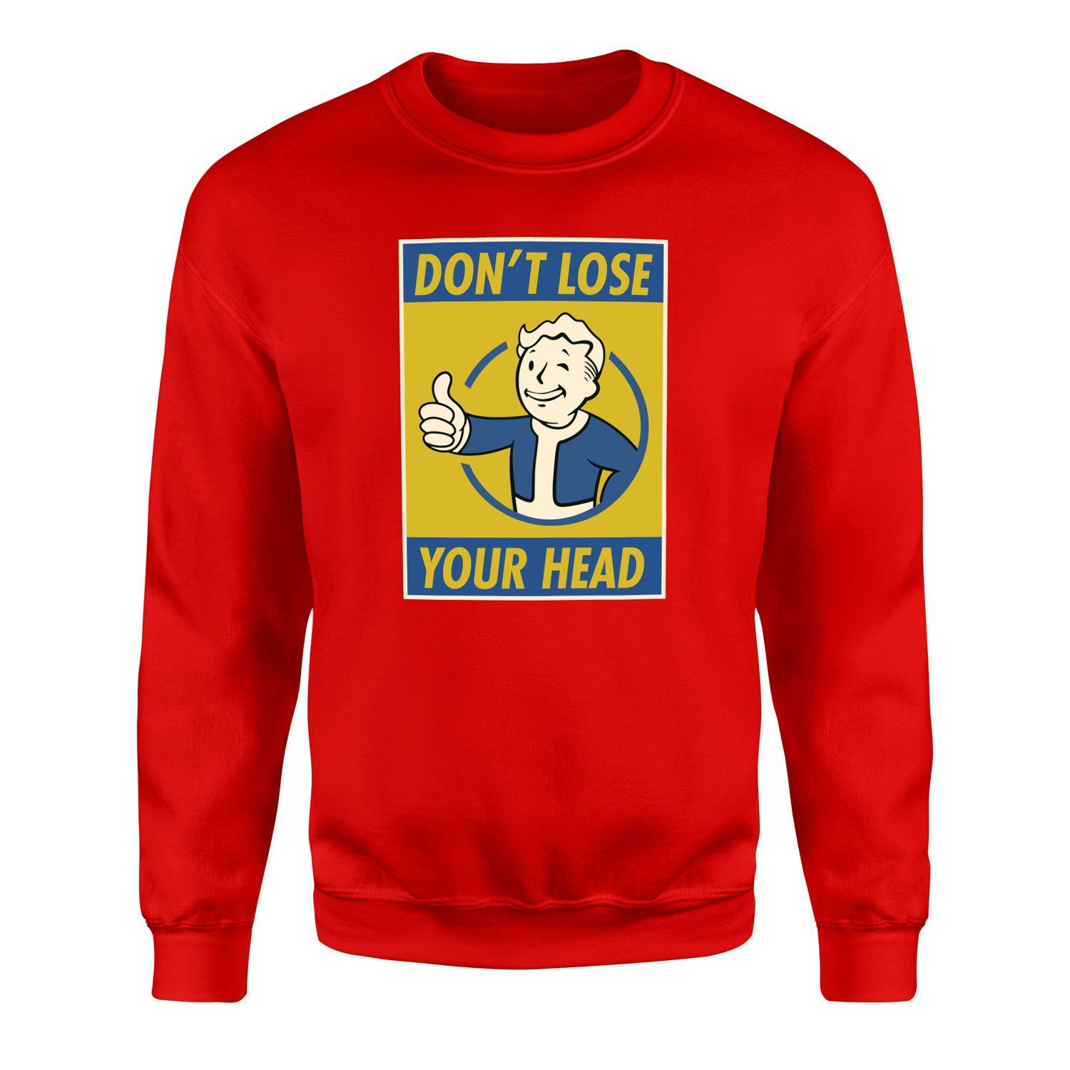 Don’t Lose Your Head | Fallout Sweatshirt L - Kırmızı