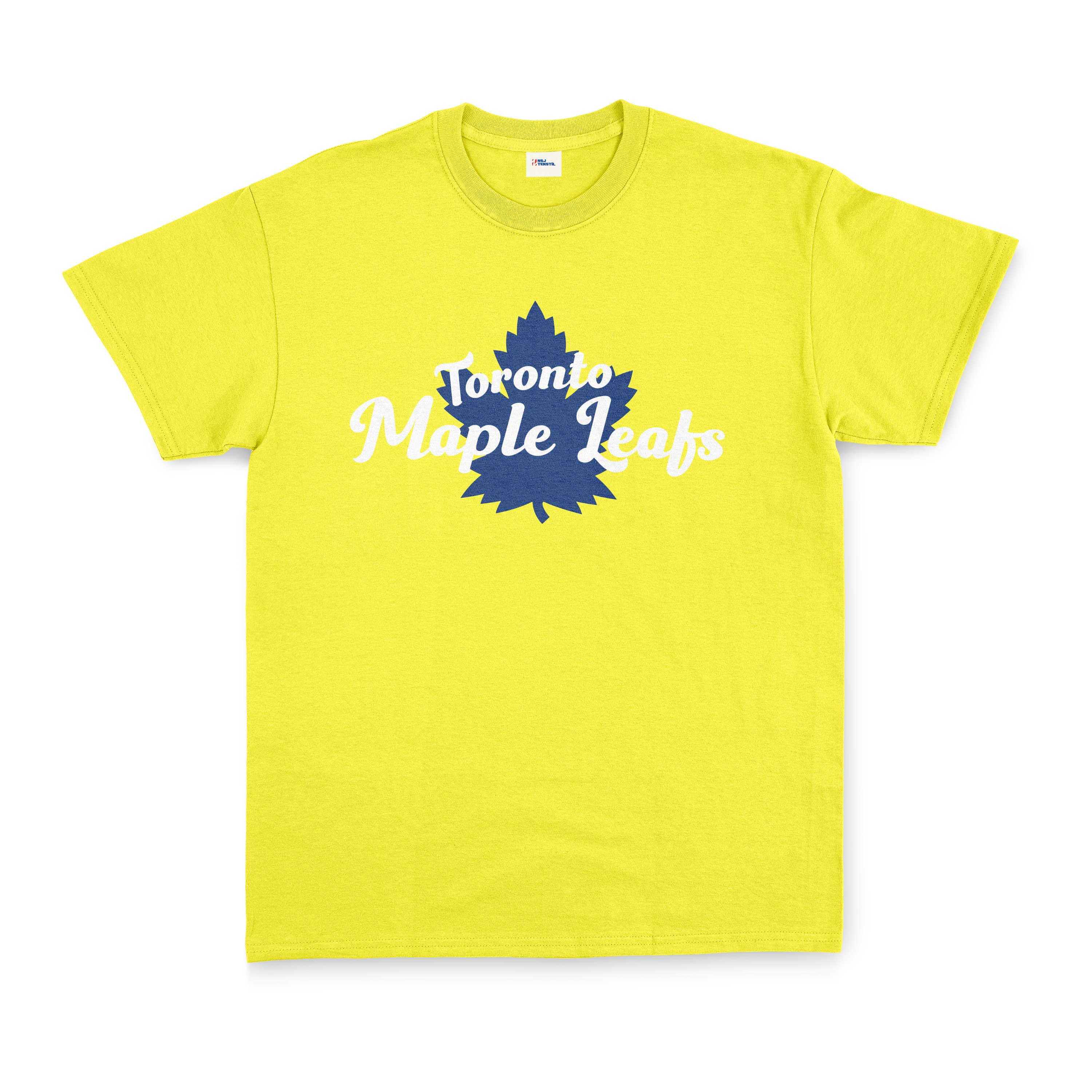Toronto Maple Leafs Script Tişört XL - Sarı