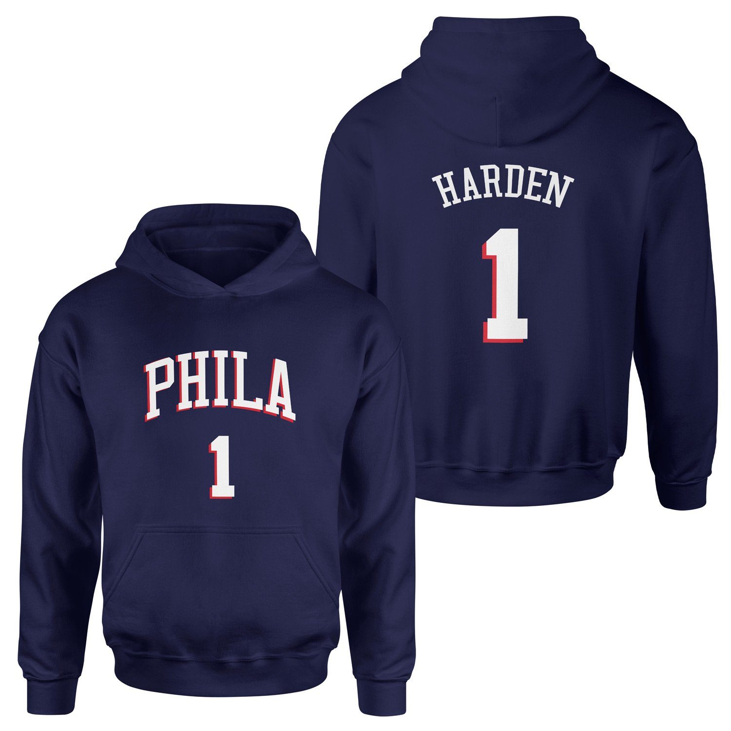 James Harden Philadelphia Forma Hoodie XXL - İndigo Mavisi