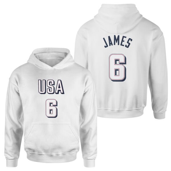 LeBron James Forma Hoodie L - Beyaz