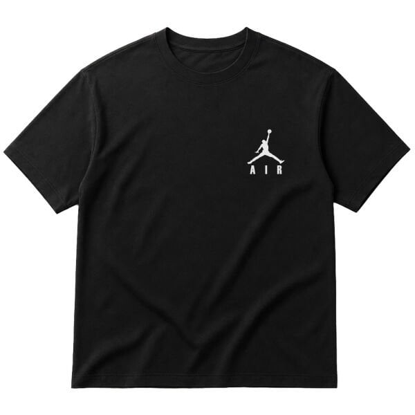 Air Jordan BIG Text W Oversize Tişört S - Siyah