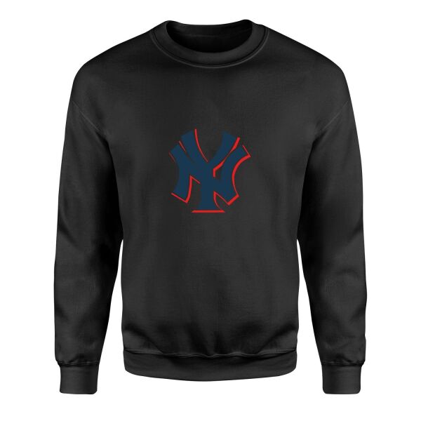 NY Yankees C Sweatshirt S - Siyah
