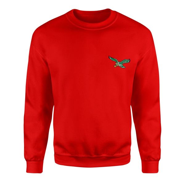 Philadelphia Eagles Retro L Sweatshirt XL - Kırmızı