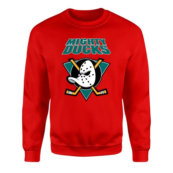 Mighty Ducks Retro Sweatshirt L - Kırmızı