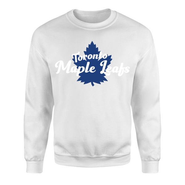 Toronto Maple Leafs Script Sweatshirt XL - Beyaz