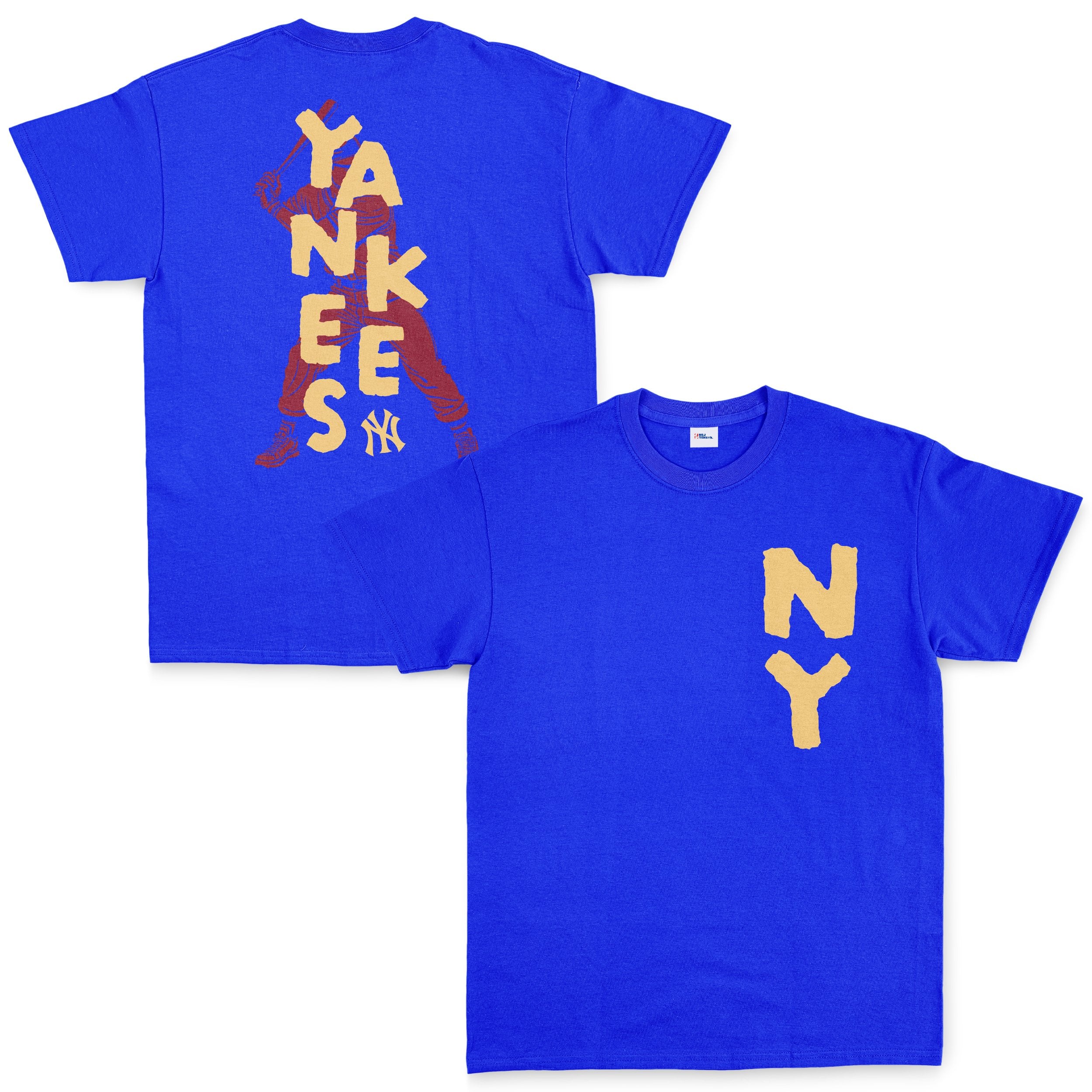 NY Yankees WS Legendary Edition Tişört XL - Mavi