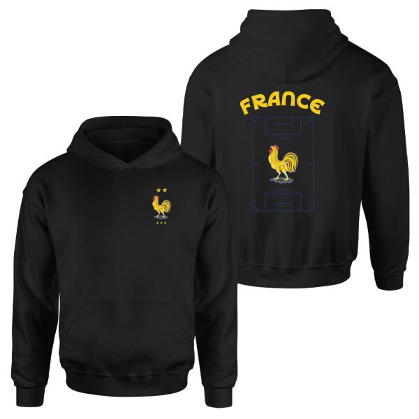 Fransa Dünya Kupası 2026 Hoodie L - Siyah