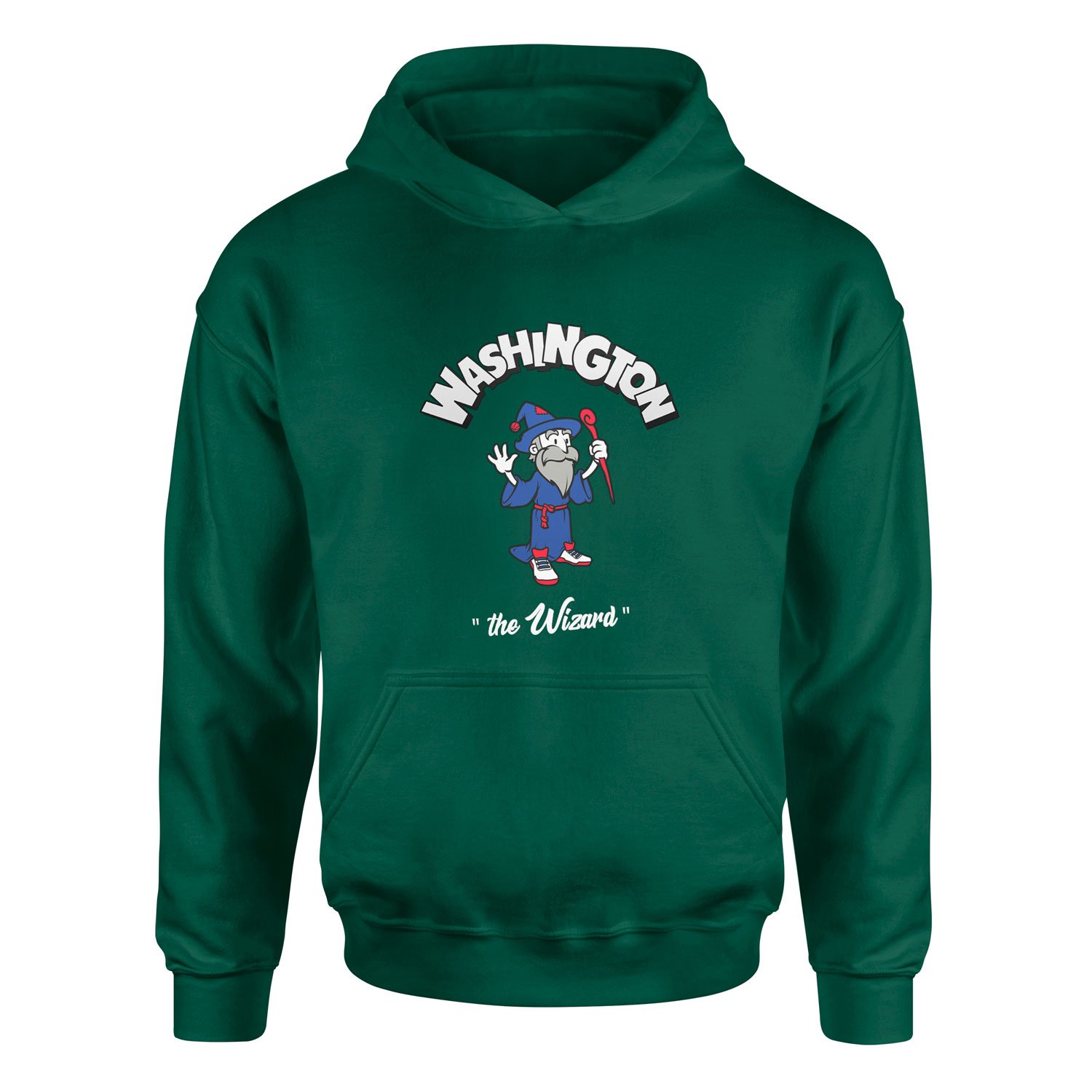 Wizards Cartoon Hoodie M - Nefti Yeşili