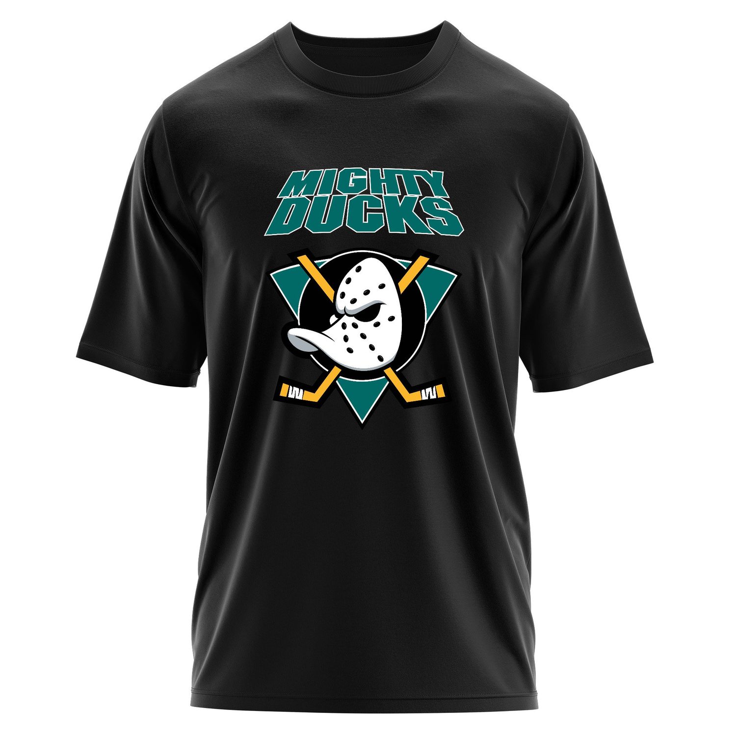 Mighty Ducks Retro Oversize Tişört L - Siyah