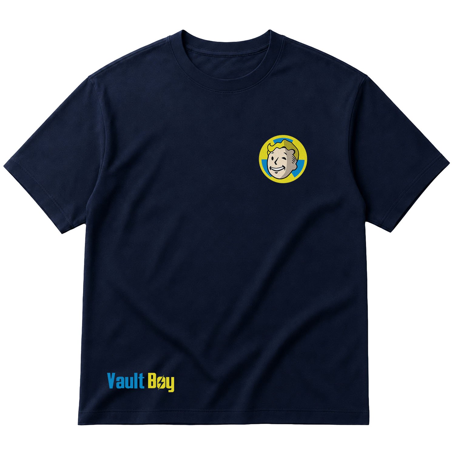 Vault-Boy | Fallout Oversize Tişört XL - İndigo Mavisi