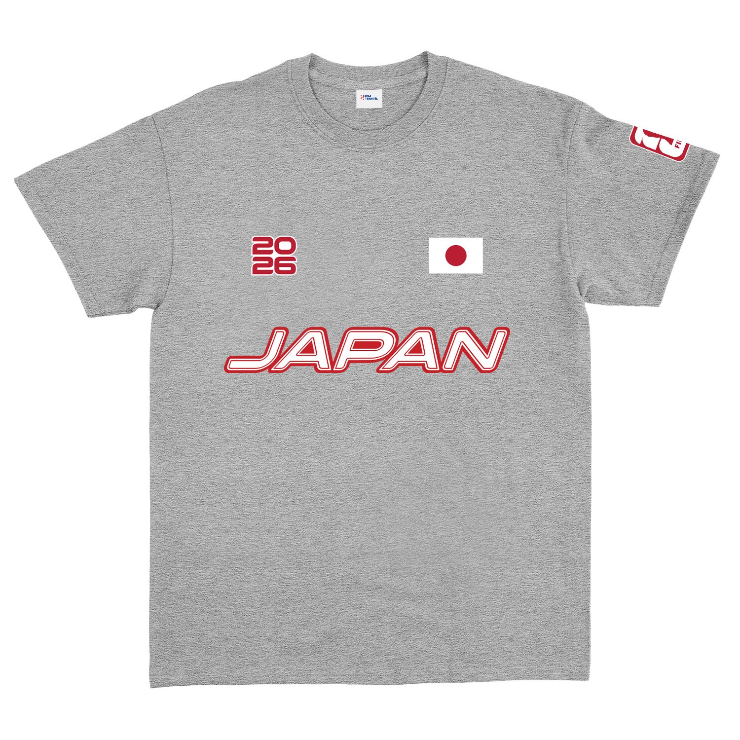 Japonya 2026 Tişört S - Gri