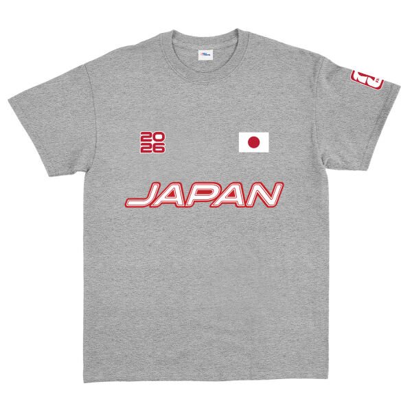 Japonya 2026 Tişört S - Gri