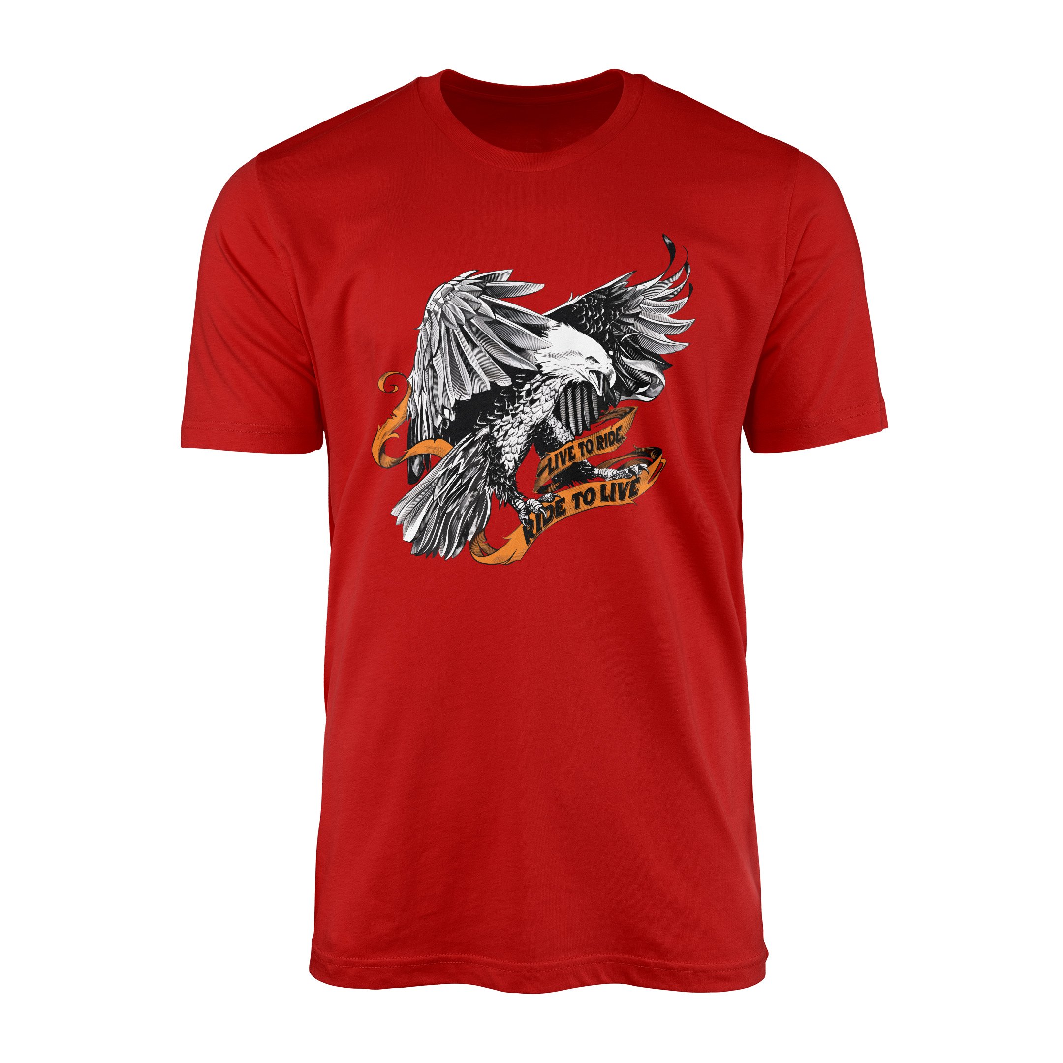 Live to Ride, Ride to Live Tişört XXL - Kırmızı