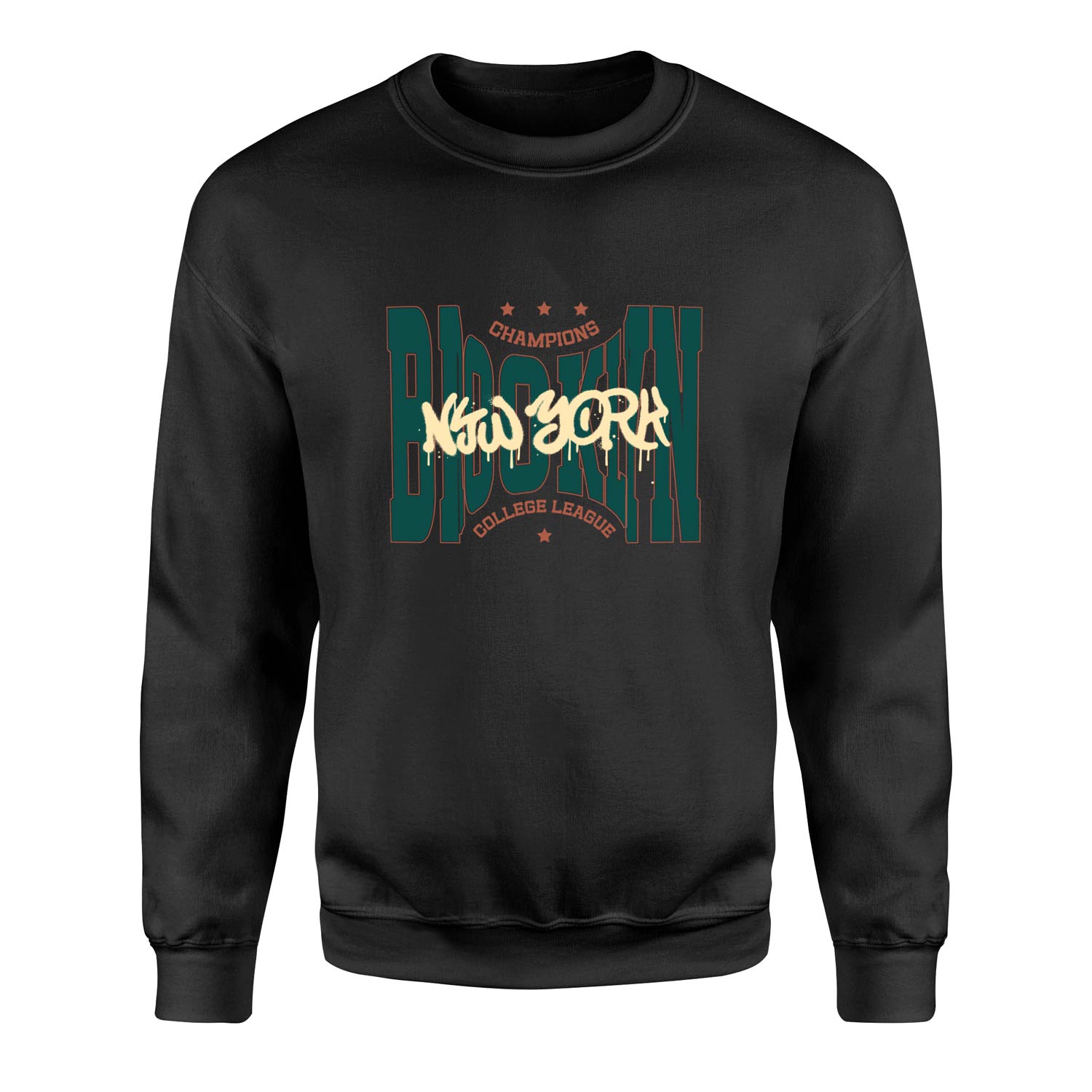 Brooklyn Bulged CCL Sweatshirt L - Siyah