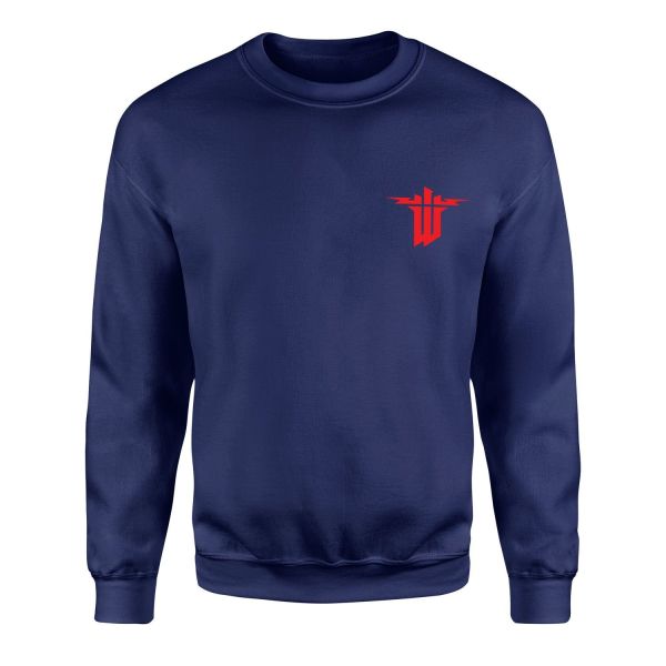 Wolfenstein Sweatshirt XXL - İndigo Mavisi