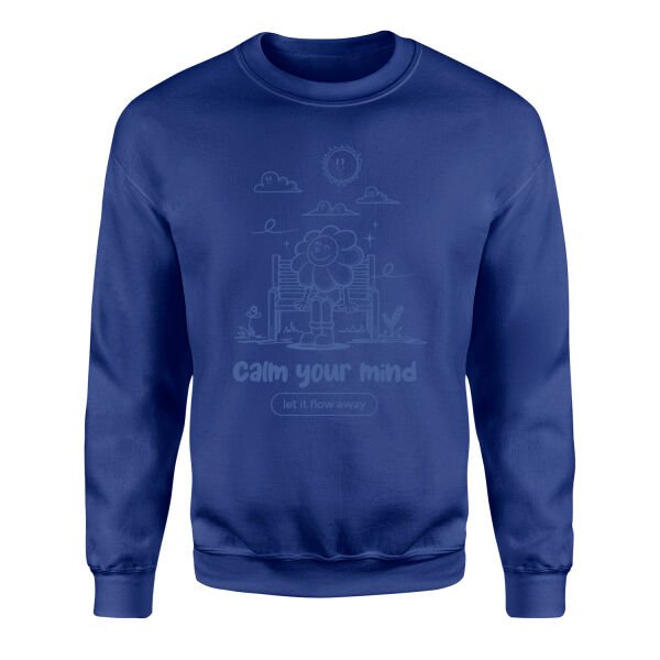 Calm Your Mind Sweatshirt S - İndigo Mavisi